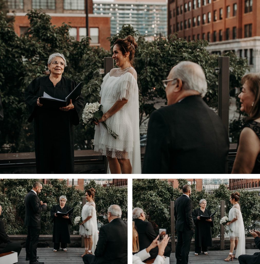 Rooftop Chicago Intimate Wedding