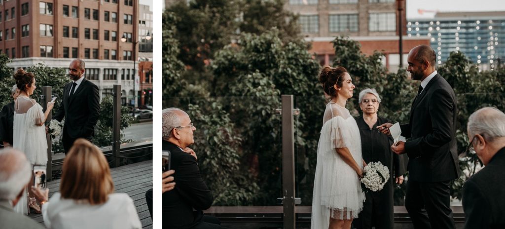 Rooftop Chicago Intimate Wedding