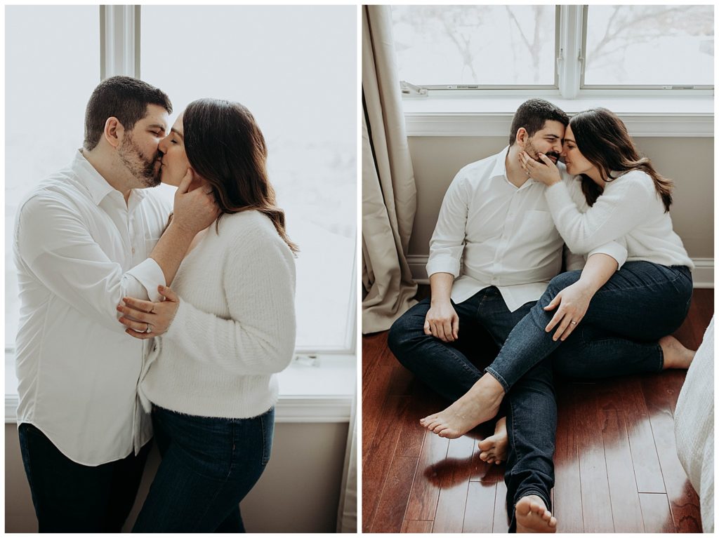 Chicago, Illinois couples session in home